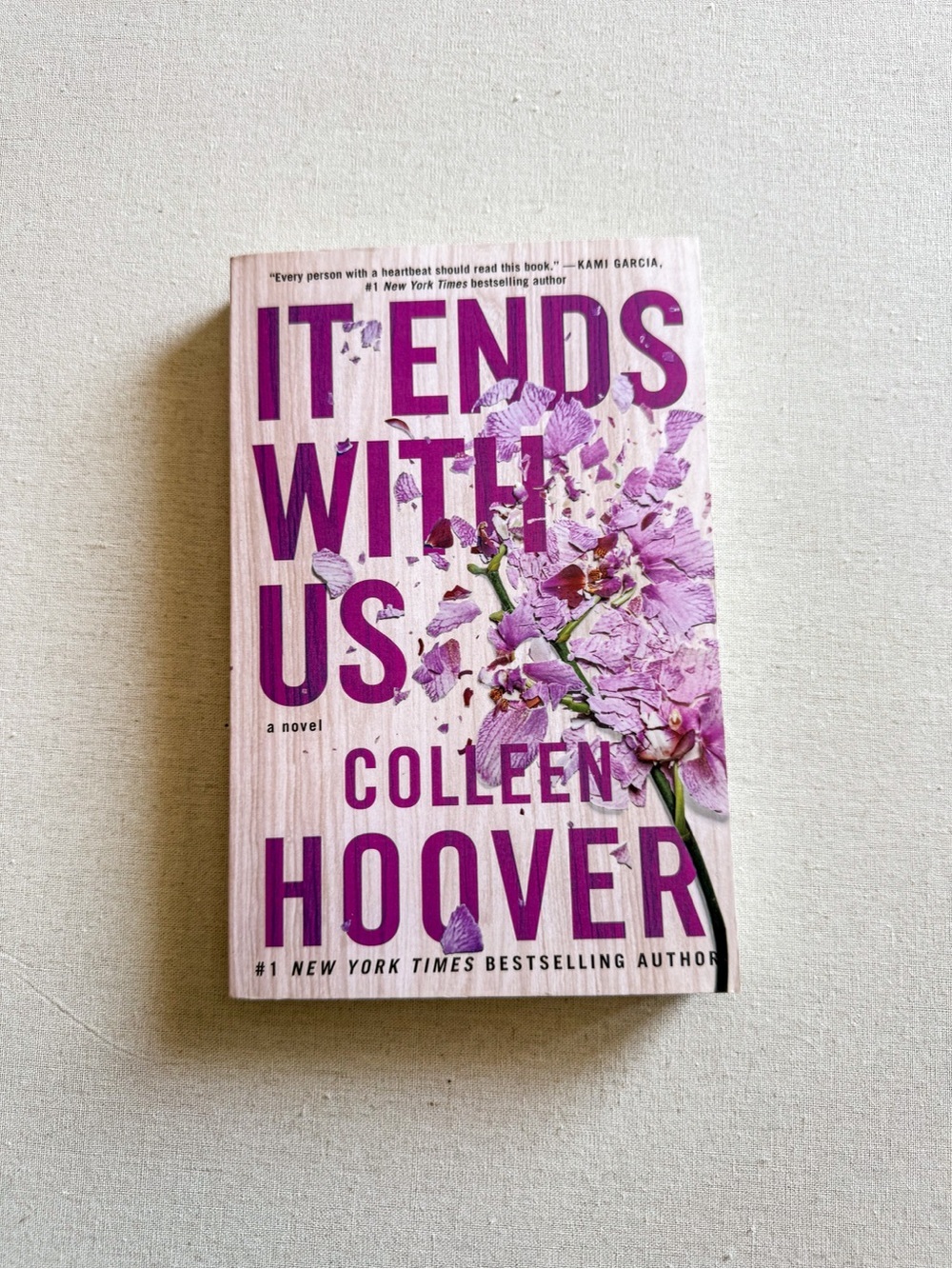 It Ends With Us by Colleen Hoover - Pink Paperback Novel